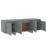 TV Cabinet Grey Sonoma 120x30x40.5 cm Engineered Wood - Low Angle
