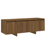 TV Cabinet Brown Oak 120x30x40.5 cm Engineered Wood - Front View