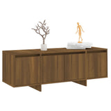 TV Cabinet Brown Oak 120x30x40.5 cm Engineered Wood - Top-Down View
