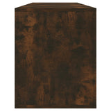 TV Cabinet Smoked Oak 130x35x50 cm Engineered Wood - Close-Up Angle