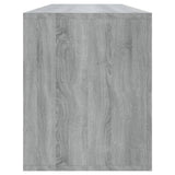 TV Cabinet Grey Sonoma 130x35x50 cm Engineered Wood - Close-Up Angle