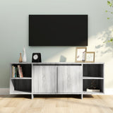 TV Cabinet Grey Sonoma 130x35x50 cm Engineered Wood
