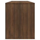 TV Cabinet Brown Oak 130x35x50 cm Engineered Wood - Close-Up Angle