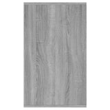 Sideboard Grey Sonoma 135x41x75 cm Engineered Wood - Rear View