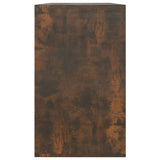 Sideboard Smoked Oak 120x41x75 cm Engineered Wood - Rear View
