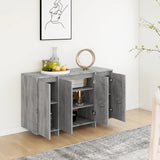 Sideboard Grey Sonoma 120x41x75 cm Engineered Wood - Top-Down View