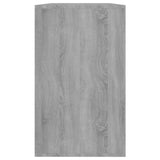 Sideboard Grey Sonoma 120x41x75 cm Engineered Wood - Rear View