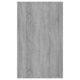 Sideboard with 3 Drawers Grey Sonoma 120x41x75 cm Engineered Wood - Rear View