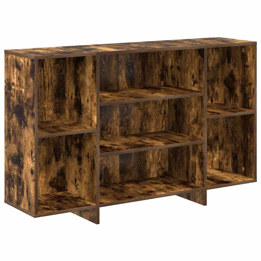Sideboard Smoked Oak 120x30x75 cm Engineered Wood