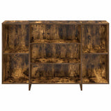 Sideboard Smoked Oak 120x30x75 cm Engineered Wood