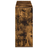 Sideboard Smoked Oak 120x30x75 cm Engineered Wood - Rear View