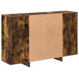 Sideboard Smoked Oak 120x30x75 cm Engineered Wood