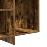 Sideboard Smoked Oak 120x30x75 cm Engineered Wood - Low Angle