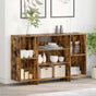 Sideboard Smoked Oak 120x30x75 cm Engineered Wood