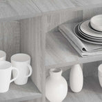 Sideboard Grey Sonoma 120x30x75 cm Engineered Wood