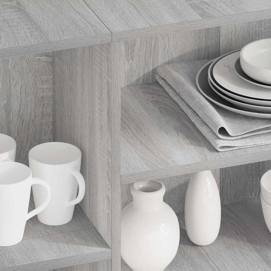 Sideboard Grey Sonoma 120x30x75 cm Engineered Wood