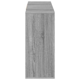 Sideboard Grey Sonoma 120x30x75 cm Engineered Wood - Rear View