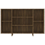 Sideboard Brown Oak 120x30x75 cm Engineered Wood