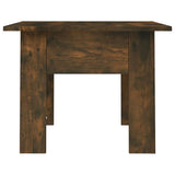 Coffee Table Smoked Oak 55x55x42 cm Engineered Wood - 45-Degree Angle