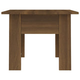 Coffee Table Brown Oak 55x55x42 cm Engineered Wood - 45-Degree Angle