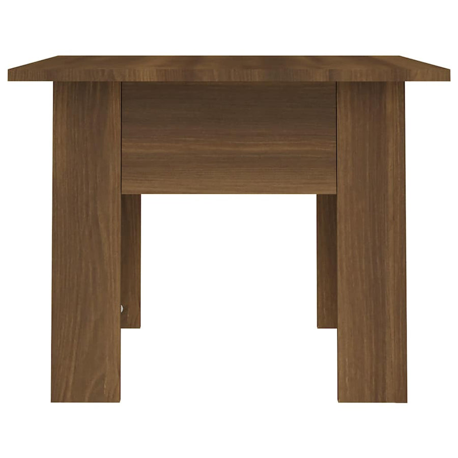 Coffee Table Brown Oak 55x55x42 cm Engineered Wood