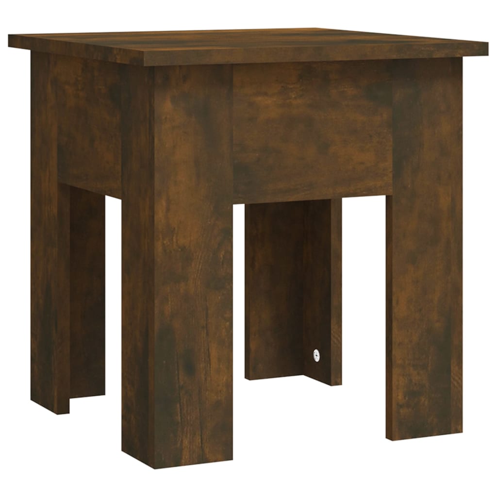 Coffee Table Smoked Oak 40x40x42 cm Engineered Wood