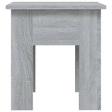 Coffee Table Grey Sonoma 40x40x42 cm Engineered Wood - Rear View
