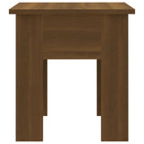 Coffee Table Brown Oak 40x40x42 cm Engineered Wood - Rear View