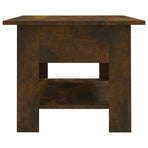 Coffee Table Smoked Oak 102x55x42 cm Engineered Wood