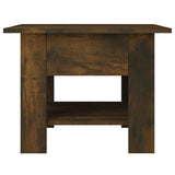 Coffee Table Smoked Oak 55x55x42 cm Engineered Wood