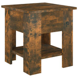 Coffee Table Smoked Oak 40x40x42 cm Engineered Wood