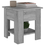Coffee Table Grey Sonoma 40x40x42 cm Engineered Wood - 45-Degree Angle