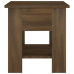 Coffee Table Brown Oak 40x40x42 cm Engineered Wood