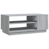 Coffee Table Grey Sonoma 102x55x43 cm Engineered Wood - Front View