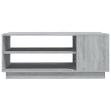 Coffee Table Grey Sonoma 102x55x43 cm Engineered Wood - 45-Degree Angle