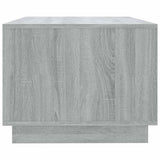 Coffee Table Grey Sonoma 102x55x43 cm Engineered Wood - Rear View
