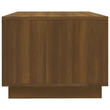 Coffee Table Brown Oak 102x55x43 cm Engineered Wood