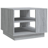 Coffee Table Grey Sonoma 55x55x43 cm Engineered Wood - Front View