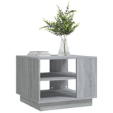 Coffee Table Grey Sonoma 55x55x43 cm Engineered Wood - Top-Down View