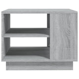Coffee Table Grey Sonoma 55x55x43 cm Engineered Wood - 45-Degree Angle
