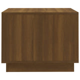 Coffee Table Brown Oak 55x55x43 cm Engineered Wood