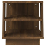 Coffee Table Brown Oak 40x40x43 cm Engineered Wood - Rear View