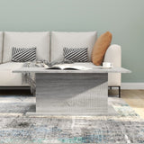 Coffee Table Grey Sonoma 102x55.5x40 cm Engineered Wood - Top-Down View