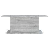 Coffee Table Grey Sonoma 102x55.5x40 cm Engineered Wood - 45-Degree Angle