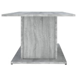 Coffee Table Grey Sonoma 102x55.5x40 cm Engineered Wood - Rear View