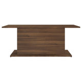 Coffee Table Brown Oak 102x55.5x40 cm Engineered Wood - 45-Degree Angle