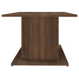 Coffee Table Brown Oak 102x55.5x40 cm Engineered Wood - Rear View
