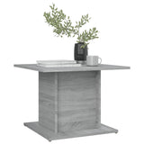 Coffee Table Grey Sonoma 55.5x55.5x40 cm Engineered Wood - Side View
