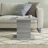 Coffee Table Grey Sonoma 55.5x55.5x40 cm Engineered Wood - Top-Down View