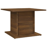 Coffee Table Brown Oak 55.5x55.5x40 cm Engineered Wood - Front View